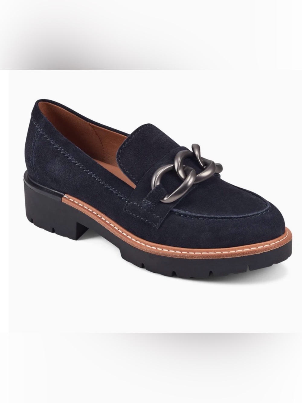 NWT- Earth ‘Zalor’ Suede Lug Sole Loafer